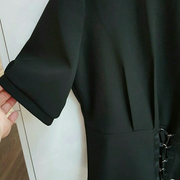 Vince Camuto Lace up tie front blouse Black Size M - Picture 8 of 8